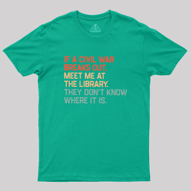 Meet Me At The Library Geek T-Shirt
