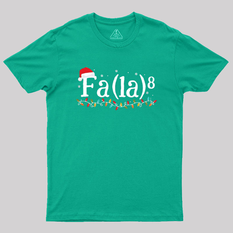 Math Nerd Christmas Fa la la la Geek T-Shirt