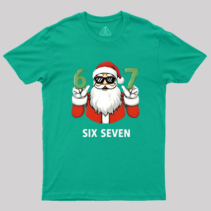 Geeksoutfit Santa 67 Christmas Geek T-Shirt for Sale