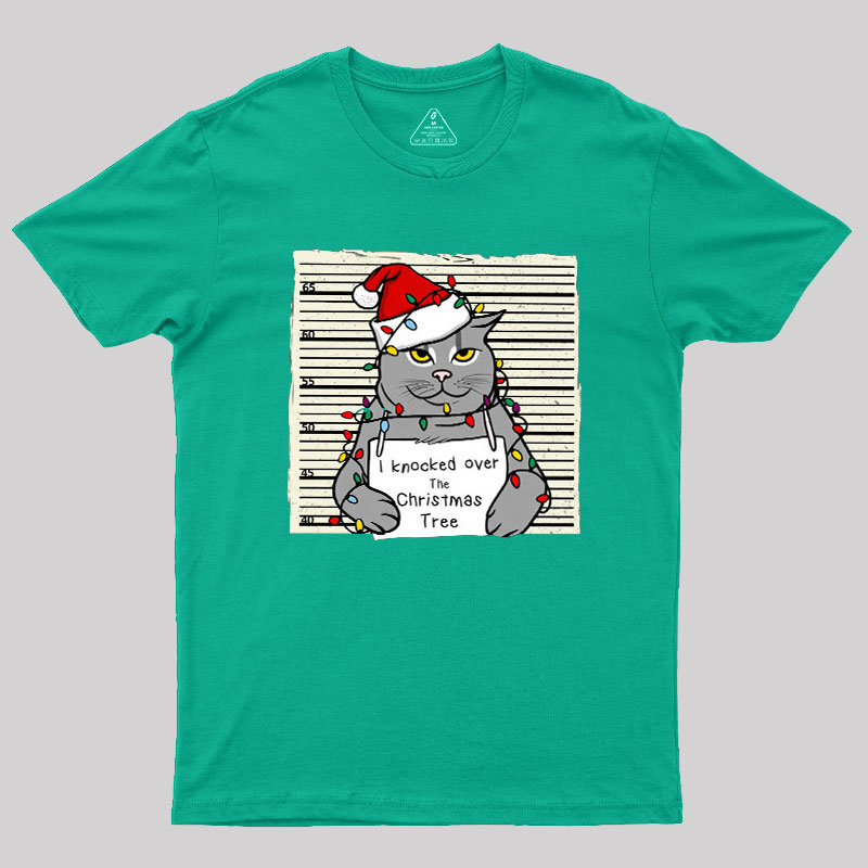 Christmas Cat Geek T-Shirt