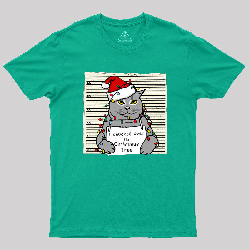Christmas Cat Geek T-Shirt