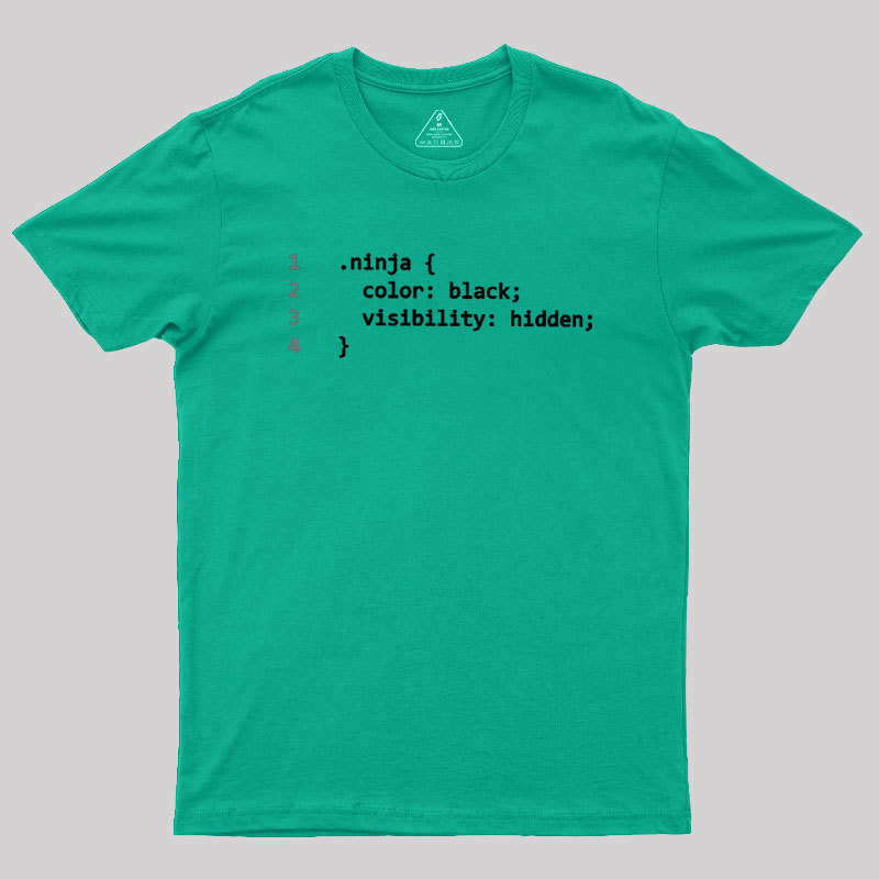 CSS Coding Ninja Geek T-Shirt
