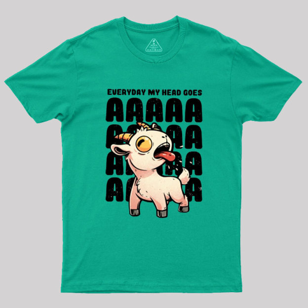 Everyday My Head Goes AAAA Geek T-Shirt