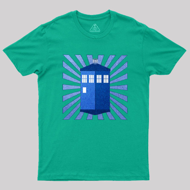 TARDIS Stained Glass Geek T-Shirt