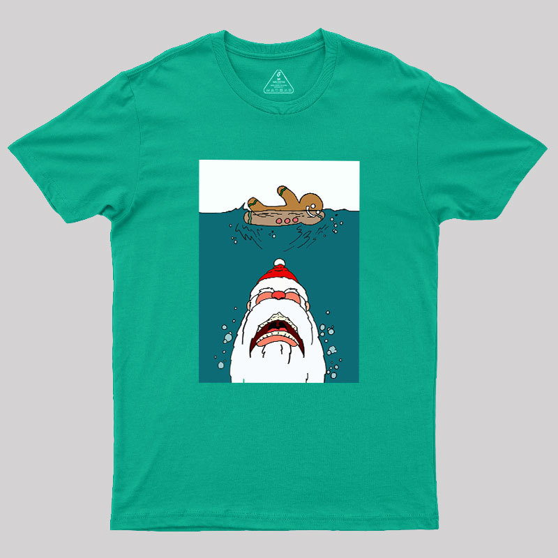 Santa Shark Geek T-Shirt