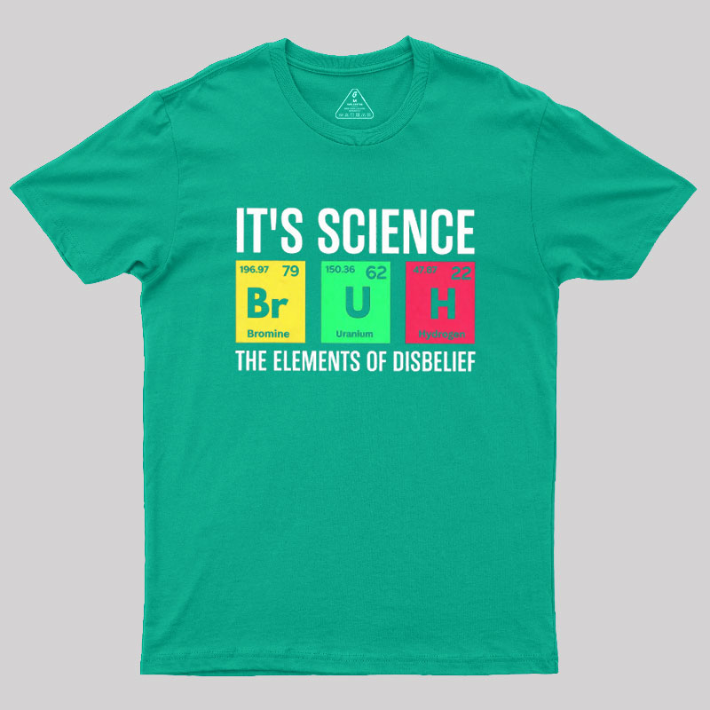 Funny Periodic Table Science Bruh Geek T-Shirt