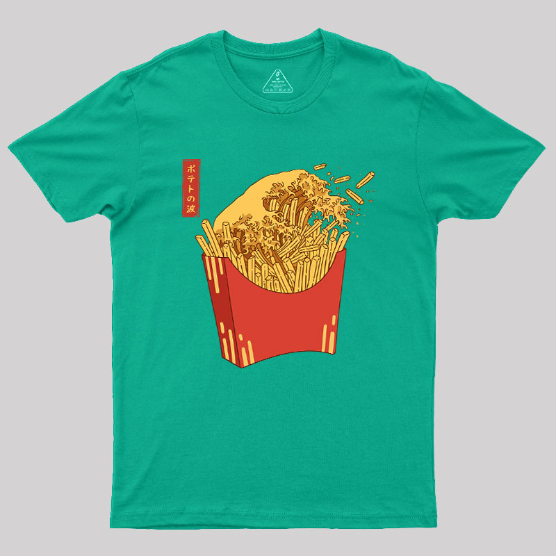 Fries Tsunami Geek T-Shirt