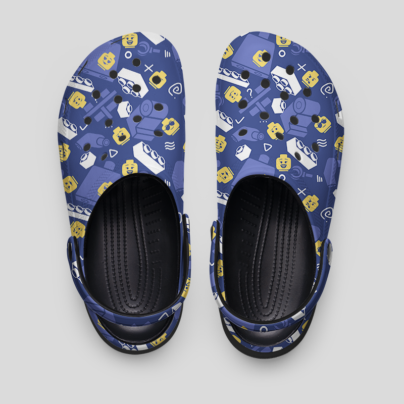 Building Blocks Geek Rubber Clogs