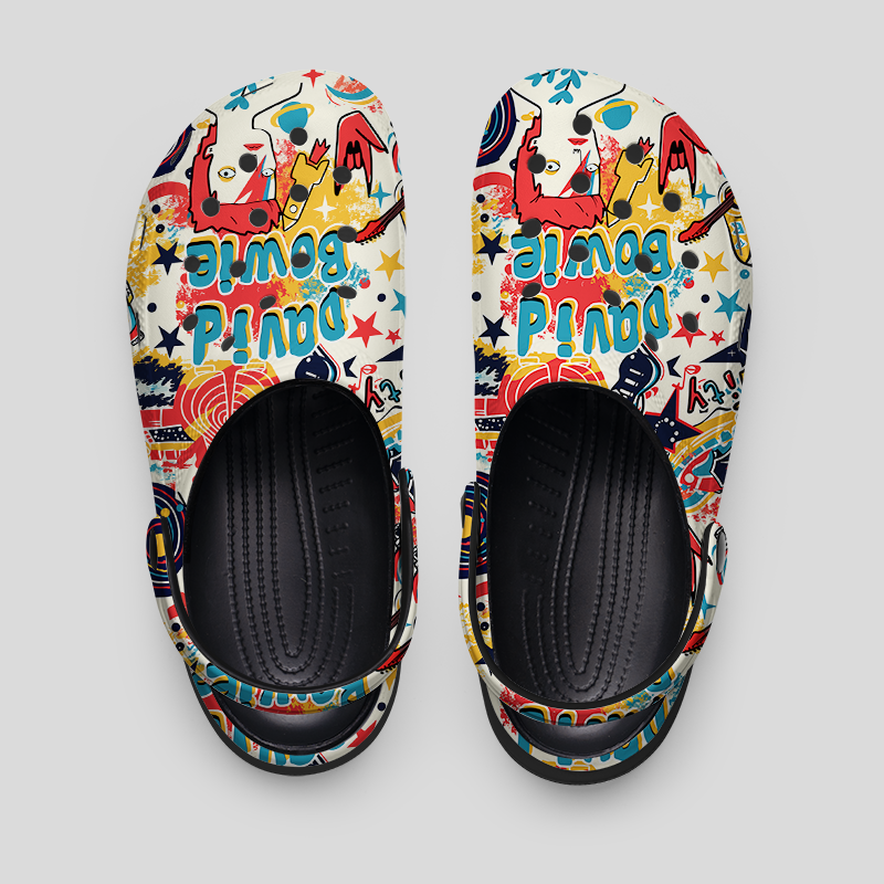 Graffiti Street Art Geek Rubber Clogs