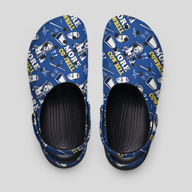 More Cowbell Geek Rubber Clogs
