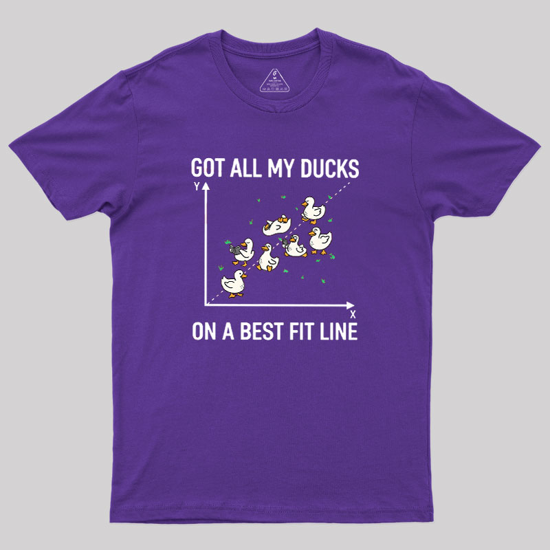 Ducks in a Row Geek T-Shirt