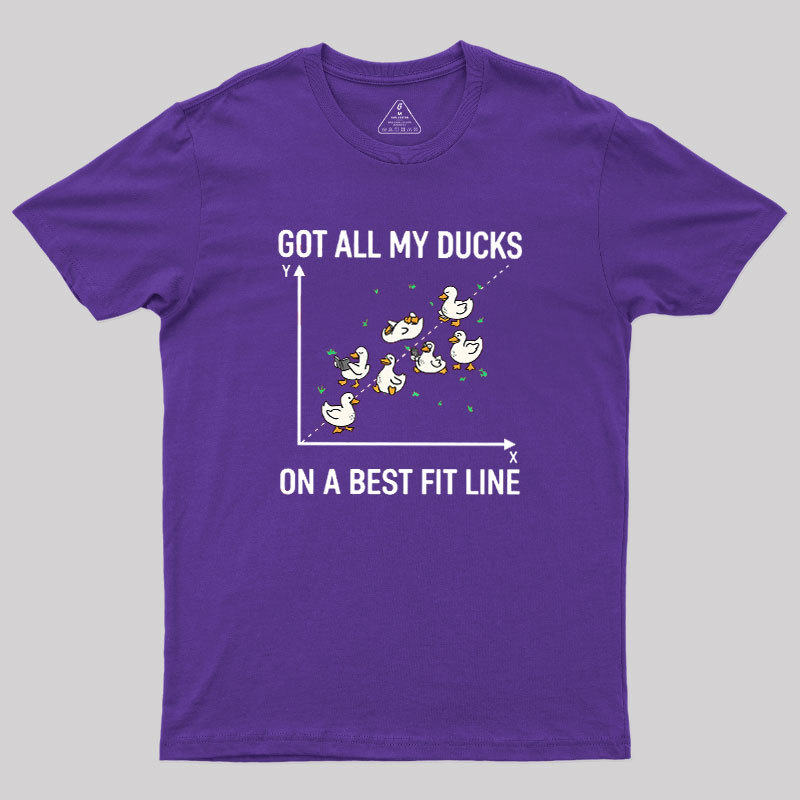 Ducks in a Row Geek T-Shirt