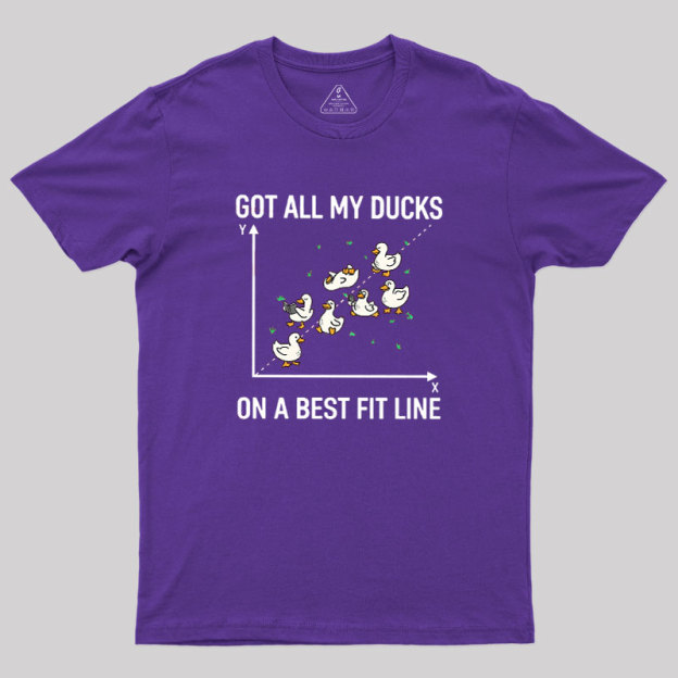 Ducks in a Row Geek T-Shirt