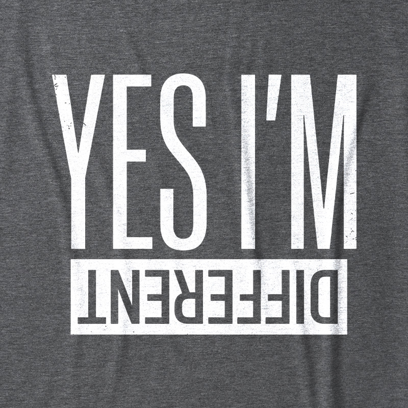Yes I'm Different Ultra Soft Heather Tank
