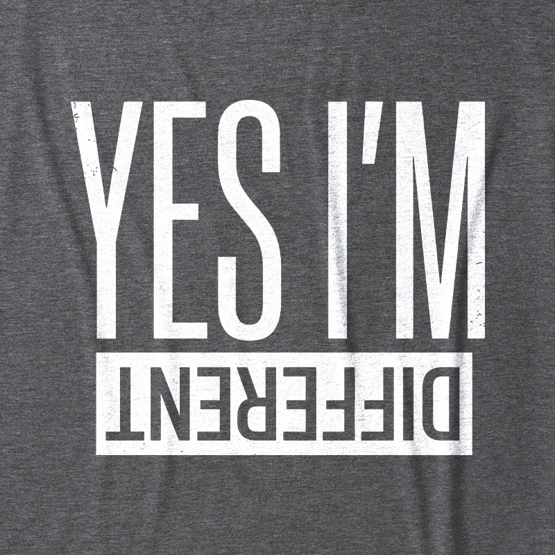 Yes I'm Different Ultra Soft Heather Tank