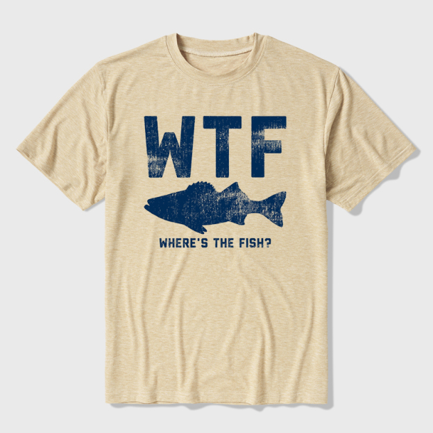 WTF Fish Ultra Soft Heather Tee
