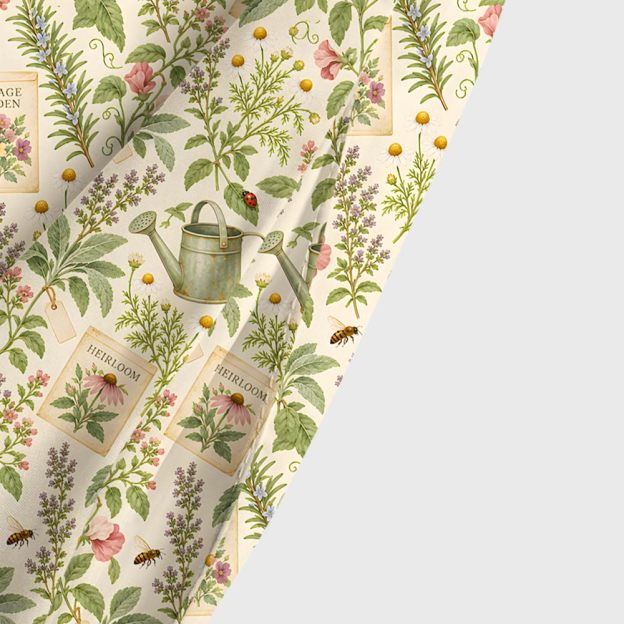 Vintage Garden Notes Geek Tiered Cami Maxi Dress