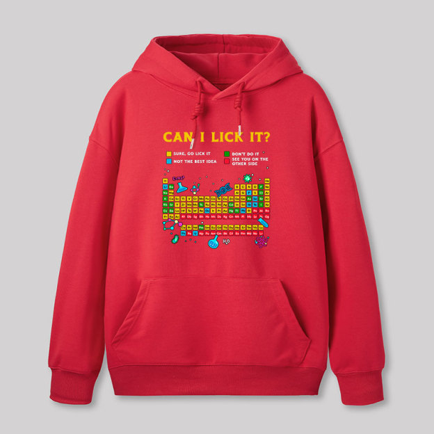 Can I Lick It Periodic Table Geek Hoodie