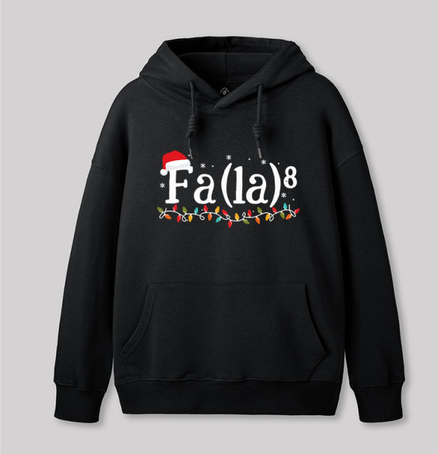 Math Nerd Christmas Fa la la la Geek Hoodie