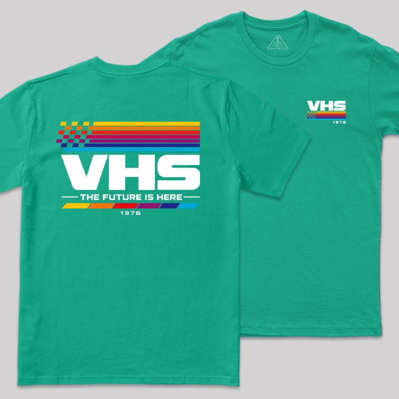 VHS The Future Is Here Front and Back Printed Geek T-Shirt