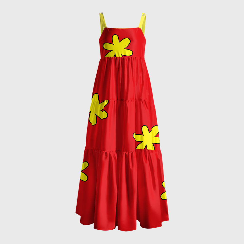 Family Guy Glenn Geek Tiered Cami Maxi Dress