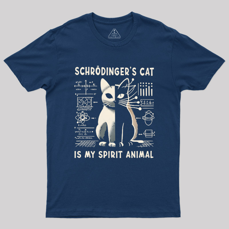 Schrodinger's Сat Science Nerd T-Shirt