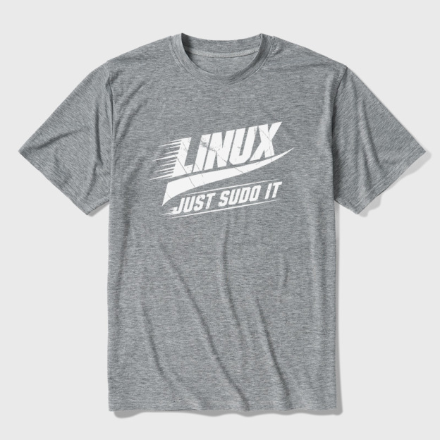 Linux Just Sudo It Ultra Soft Heather Tee