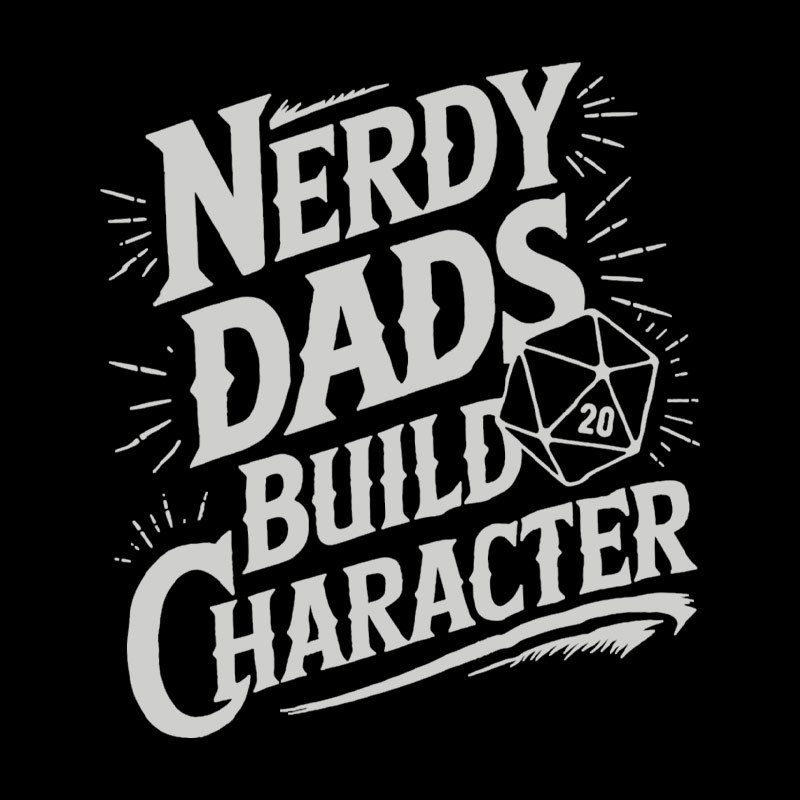 Nerdy Fathers Bulid Character Geek T-Shirt