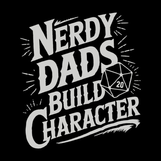 Nerdy Fathers Bulid Character Geek T-Shirt