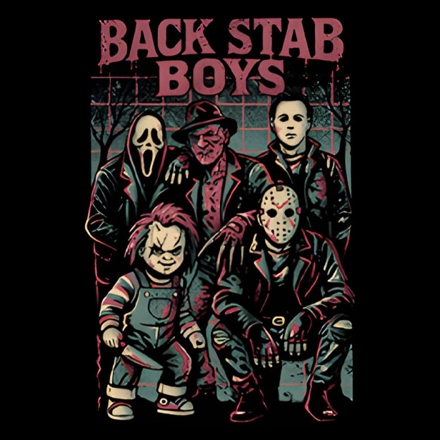 Back Stab Boys Geek T-Shirt