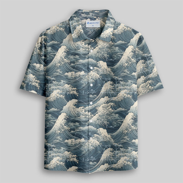 Wave of Genius Button Up Pocket Shirt