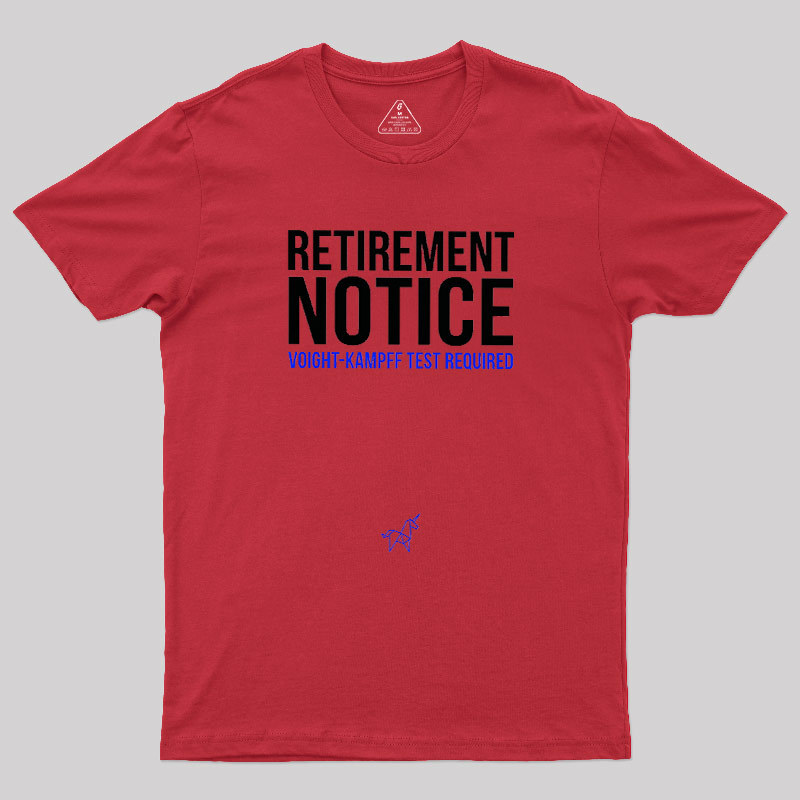 Voight-Kampff Test Geek T-Shirt