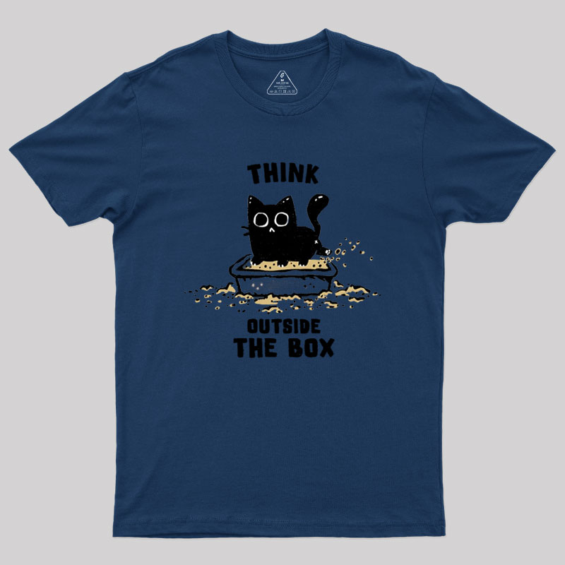 Think Outside The Cat Box Geek T-Shirt