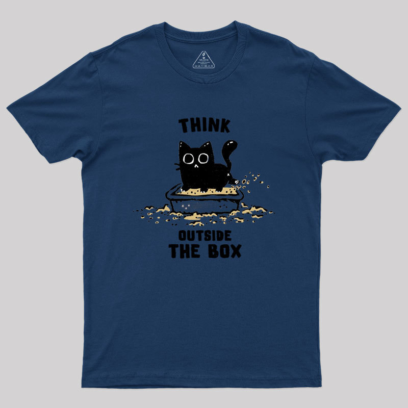Think Outside The Cat Box Geek T-Shirt