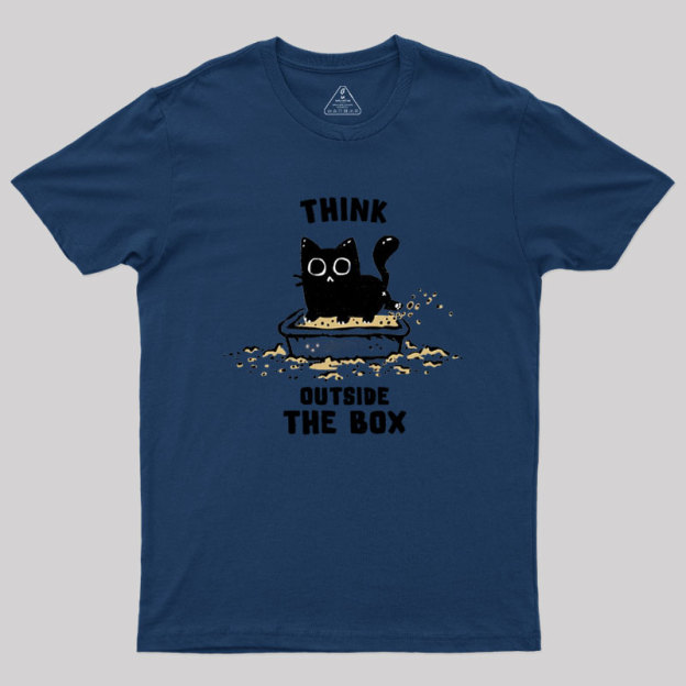 Think Outside The Cat Box Geek T-Shirt