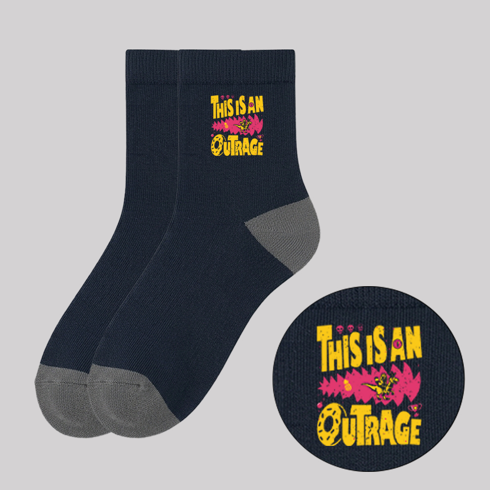 This is An Outrage Geek Cotton Daily Socks