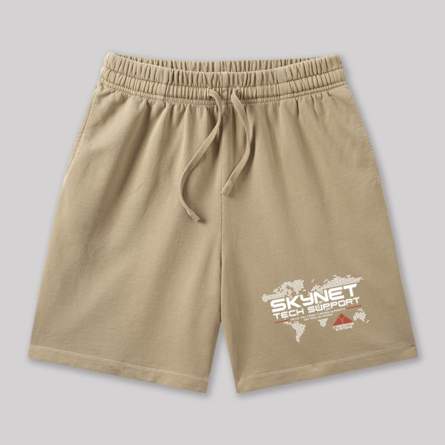 Skynet Tech Support Geeky Washed Shorts