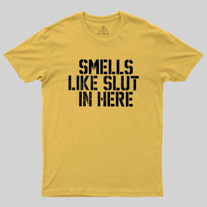 Offensive Smells Like Slut In Here Geek T-Shirt