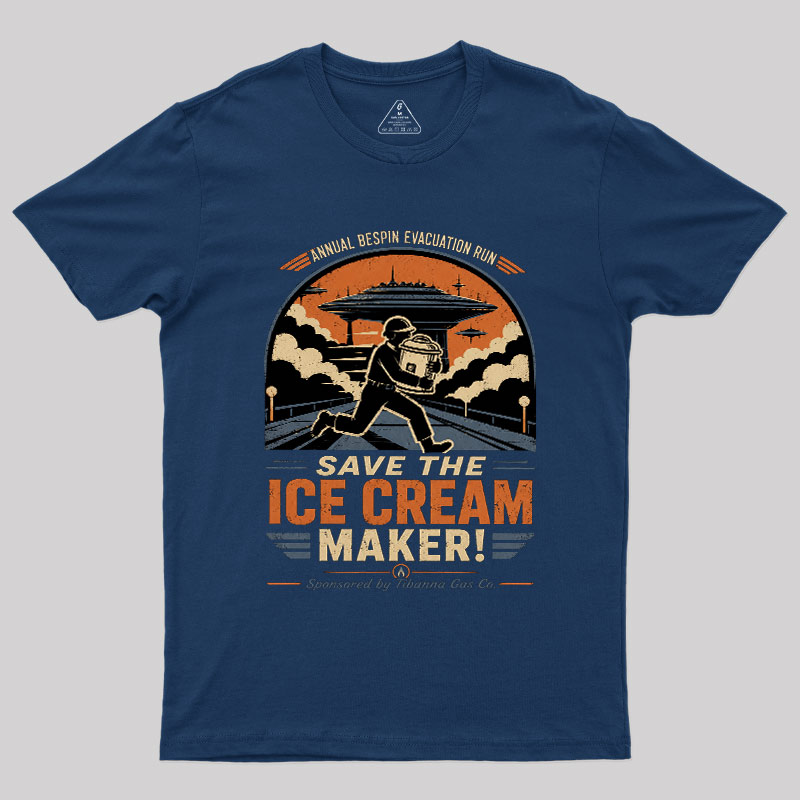 Save The Ice Cream Maker Geek T-Shirt