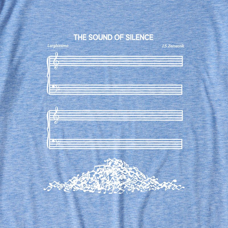 The Sound Of Silence music sheets Ultra Soft Heather Tees