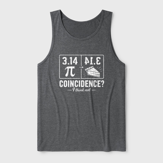 Pi Pie Math Professor Ultra Soft Heather Tank