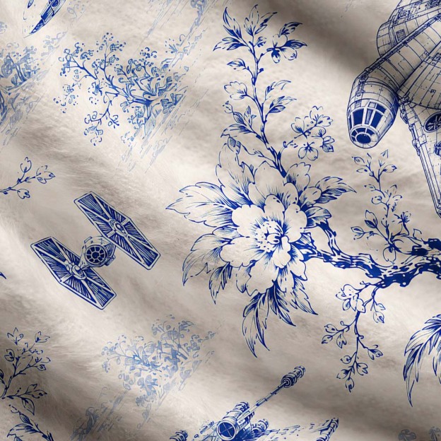 Sci-Fi Space Vessel Toile Seamless Pattern Geek Ugly Cardigan Sweaters