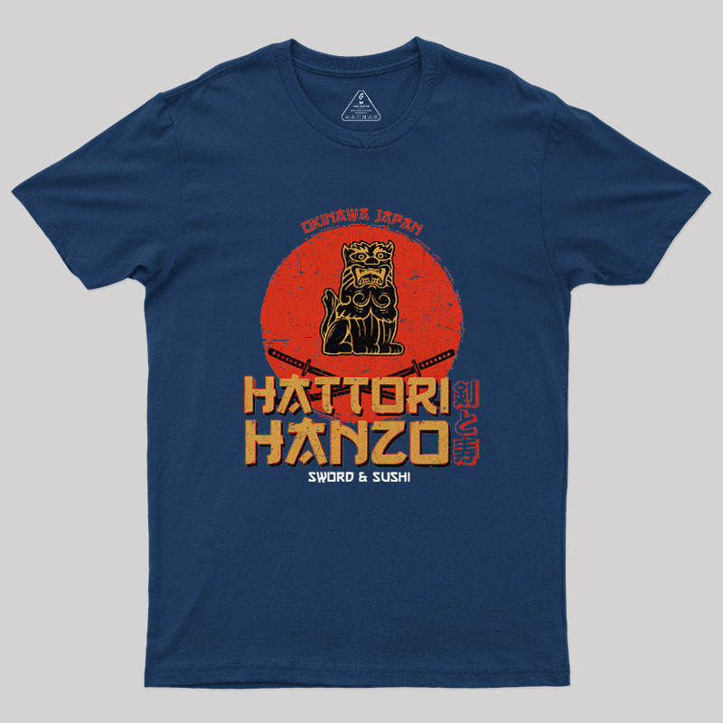 Hattori Hanzo Sword & Sushi Geek T-Shirt