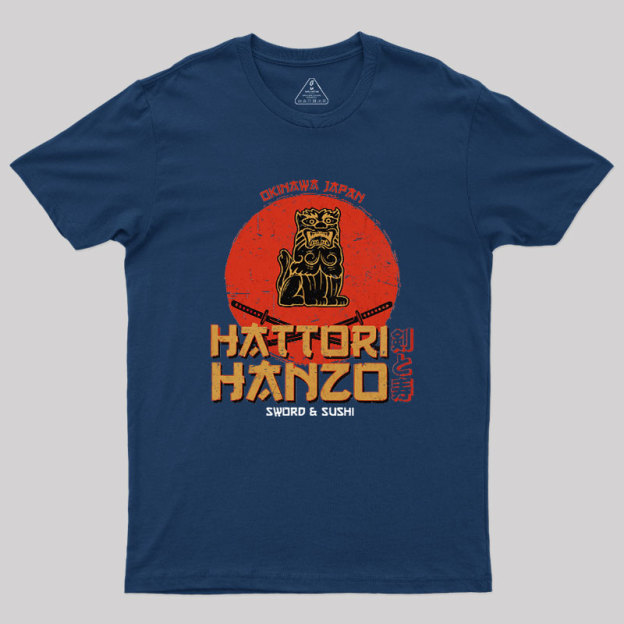 Hattori Hanzo Sword & Sushi Geek T-Shirt