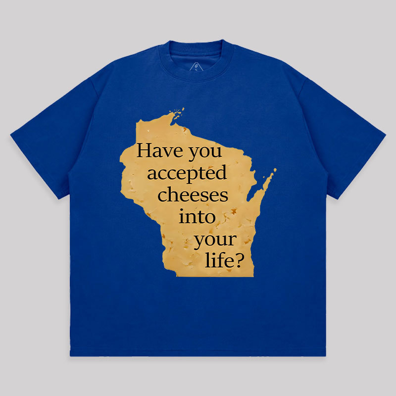 Wisconsin Cheese Pun Unisex Oversized T-shirt
