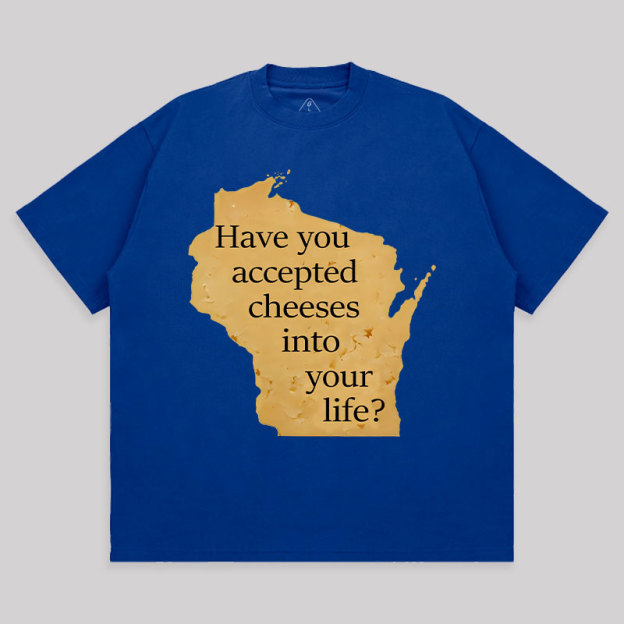 Wisconsin Cheese Pun Unisex Oversized T-shirt