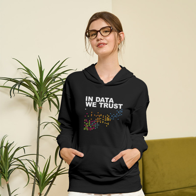 In Big Data We Trust Geek Hoodie
