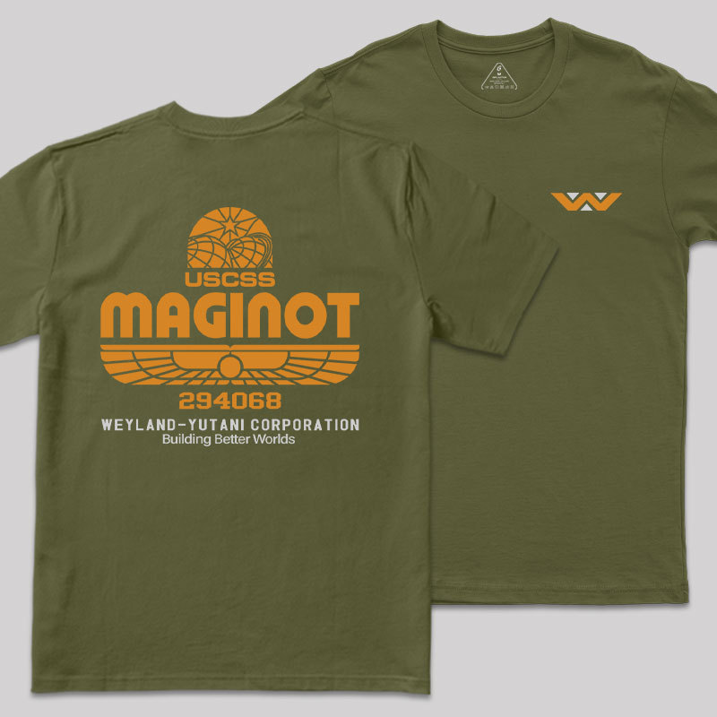 Maginot Legacy Front and Back Printed Geek T-Shirt