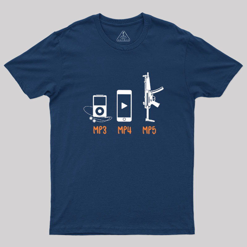 MP3 MP4 MP5 Geek T-Shirt