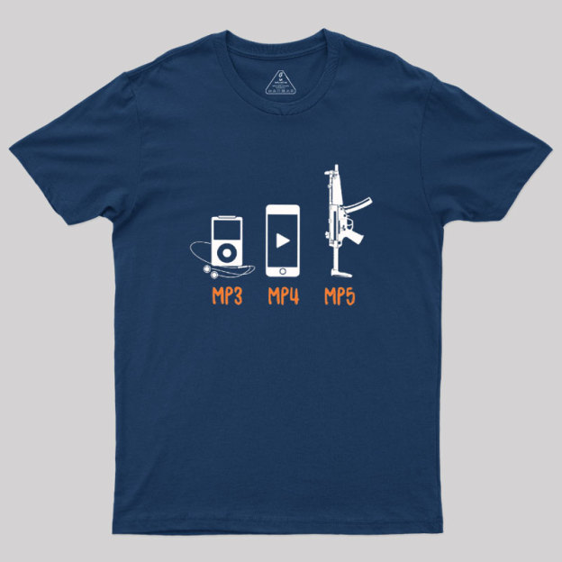 MP3 MP4 MP5 Geek T-Shirt